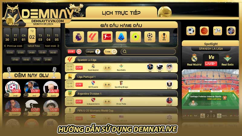 Hướng dẫn sử dụng Demnaylive